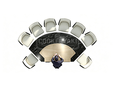 Fan-Shaped Copper Teppanyaki Grill