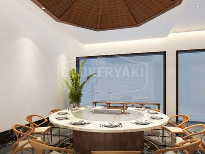 Round Teppanyaki Grill Table 5