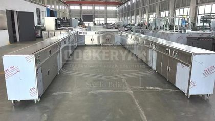 Custom Irregular Shape Teppanyaki Table 56