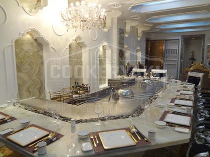 Bow-shaped Teppanyaki Grill Table 6