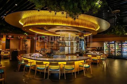 Custom Irregular Shape Teppanyaki Table 60