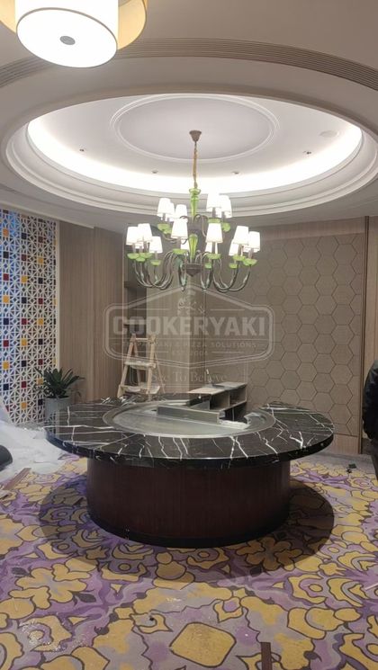 Round Teppanyaki Table for Restaurants 15