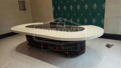 Arched Teppanyaki Grill Table for Clubs 4