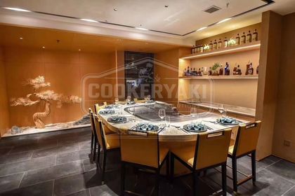 Arched Teppanyaki Table for Restaurants 6