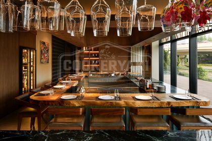Custom Irregular Shape Teppanyaki Table 64