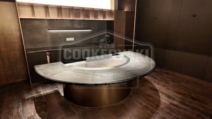 Semicircular Teppanyaki Grill Table 6