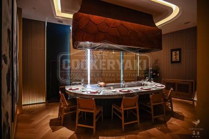 Arched Teppanyaki Table for Restaurants 8