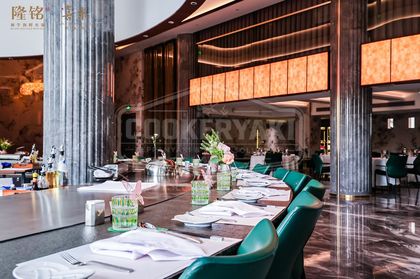 Custom Irregular Shape Teppanyaki Table 50