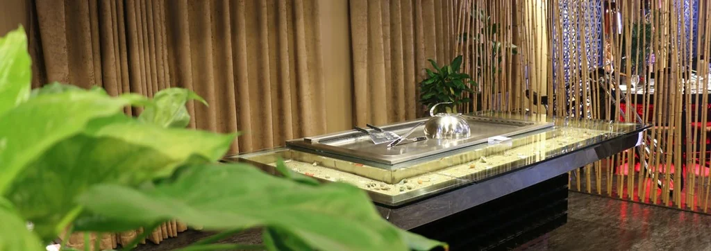 Arched Hot Pot BBQ Teppanyaki Table