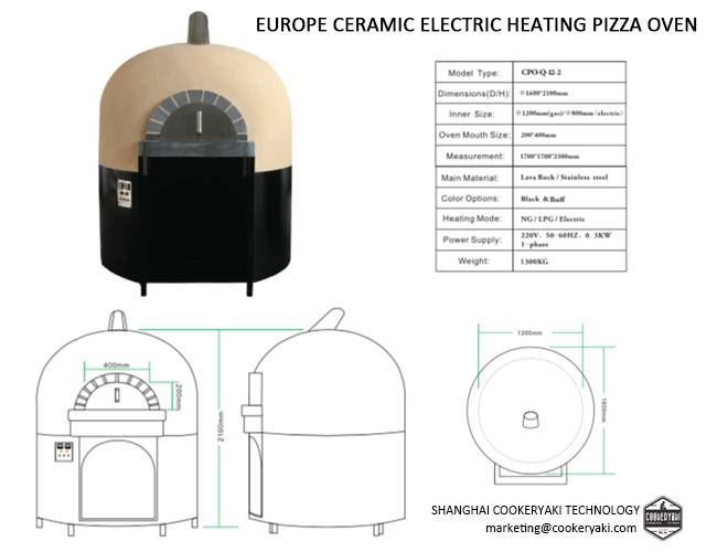 EUROPE CERAMIC ELECTRIC HEATING PIZZA OVEN